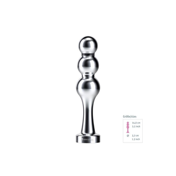 Металлическое дилдо Mystim Bold Boris для электростимулятора, диаметр 3,2см