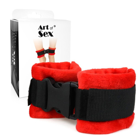 Поножи Art of Sex Ankle Cuffs - Soft Touch Красные || Поножи Art of Sex Ankle Cuffs - Soft Touch Червоні