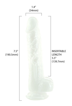 Жемчужный фаллоимитатор на присоске ADDICTION — Pearl by Addiction 7,5″ Dong, вибропуля в подарок || Перлинний фалоімітатор на присосці ADDICTION — Pearl by Addiction 7,5″ Dong, віброкуля в подарунок