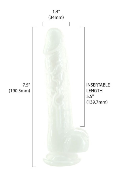 Жемчужный фаллоимитатор на присоске ADDICTION — Pearl by Addiction 7,5″ Dong, вибропуля в подарок