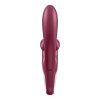 Вибратор-кролик Satisfyer Touch Me Red, двойной отросток, 3 мощных мотора || Вібратор-кролик Satisfyer Touch Me Red, подвійний відросток, 3 потужні мотори