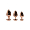 Металлическая анальная пробка Wooomy Tralalo Rose Gold Metal Plug Size L, диаметр 4 см, длина 9 см || Металева анальна пробка Wooomy Tralalo Rose Gold Metal Plug Size L, діаметр 4 см, довжина 9 см