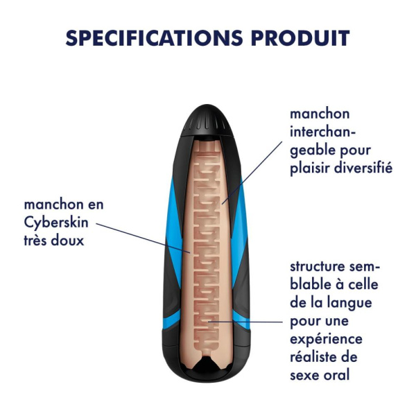 Запасний рукав-вставка для мастурбатора Satisfyer Men LUSTY TONGUES