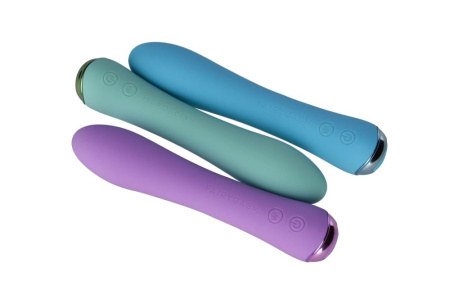 Вибратор с подогревом FairyGasm WowGenie blue, подогрев до 42 °C || Вібратор з підігрівом FairyGasm WowGenie blue, підігрів до 42 °C