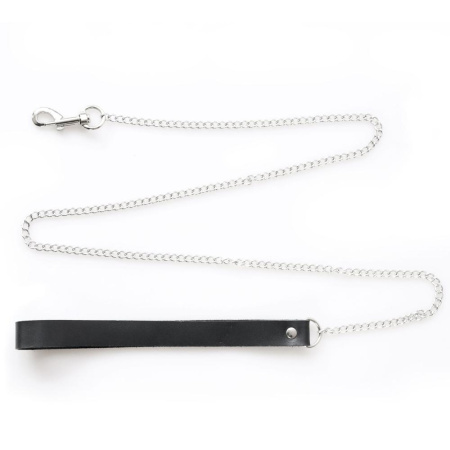 Ошейник Art of Sex - Tessa с поводком из натуральной кожи, цвет черный || Нашийник Art of Sex - Tessa з повідцем з натуральної шкіри, колір чорний