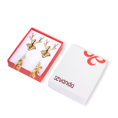 Зажимы для сосков LOCKINK SEVANDA Stag Adjustable Nipple Clamps Set || Затискачі для сосків LOCKINK SEVANDA Stag Adjustable Nipple Clamps Set