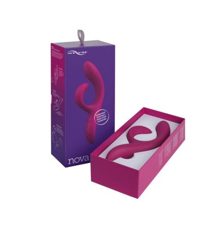 Смарт вибратор-кролик We-Vibe Nova Fuchsia, эргономичный, регулируемый угол наклона ствола || Смарт вібратор-кролик We-Vibe Nova Fuchsia, ергономічний, регульований кут нахилу стовбура