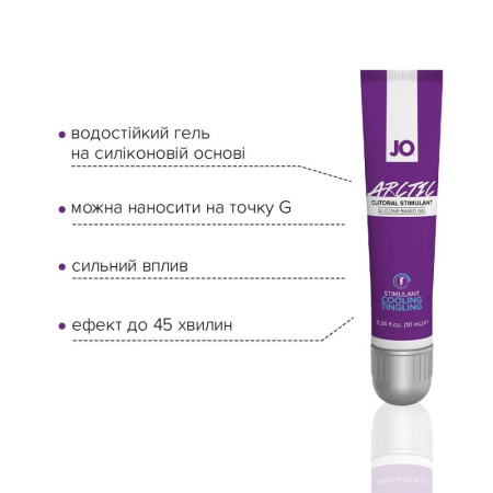 Стимулирующий гель для клитора JO ARCTIC COOLING (10 мл) охлаждающий || Стимулювальний гель для клітора JO ARCTIC COOLING (10 мл) охолоджувальний
