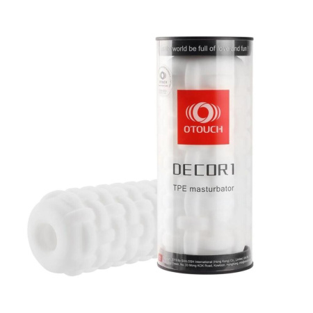 Мастурбатор Otouch DECOR 1-A, утолщенный TPE, эффект всасывания, спиральные выступы || Мастурбатор Otouch DECOR 1-A, потовщений TPE, ефект всмоктування, спіральні виступи
