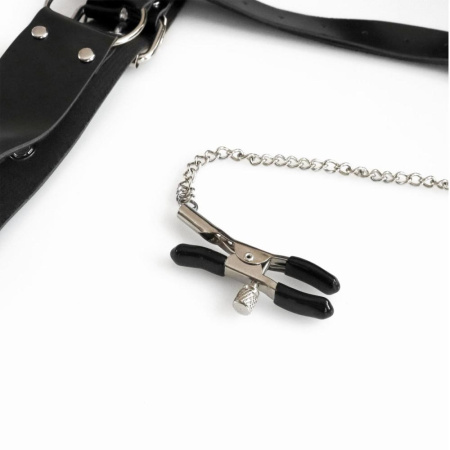 Бондажный набор с металлическим анальным крюком Art of Sex Beatrice Bondage set with anal hook № 2 || Бондажний набір з металевим анальним гаком Art of Sex Beatrice Bondage set with anal hook № 2