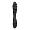 Двусторонний стеклянный дилдо Satisfyer Dazzling Crystal 1 Black, очень прочный, без стоппера || Двосторонній скляний дилдо Satisfyer Dazzling Crystal 1 Black, дуже міцний, без стопера