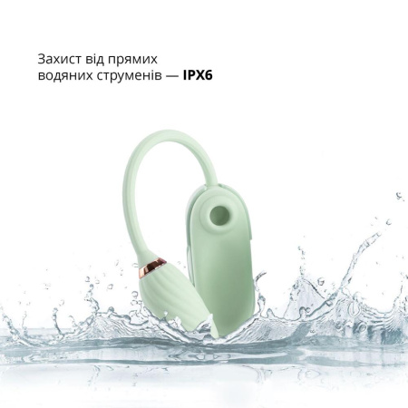 Вакуумный клиторальный стимулятор Otouch Louis Vibrate Teal с виброяйцом, в кейсе || Вакуумний кліторальний стимулятор Otouch Louis Vibrate Teal з віброяйцем, у кейсі