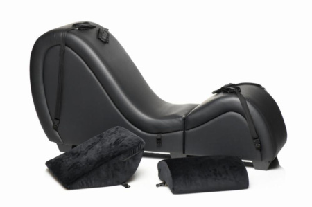 Секс-кресло с подушками Master Series Kinky Sex Lounge with Cushions - Black || Секс-крісло з подушками Master Series Kinky Sex Lounge with Cushions - Black