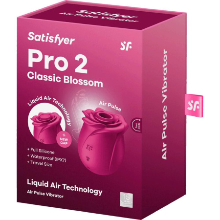 Вакуумный клиторальный стимулятор Satisfyer Pro 2 Classic Blossom, технология Liquid Air || Вакуумний кліторальний стимулятор Satisfyer Pro 2 Classic Blossom, технологія Liquid Air