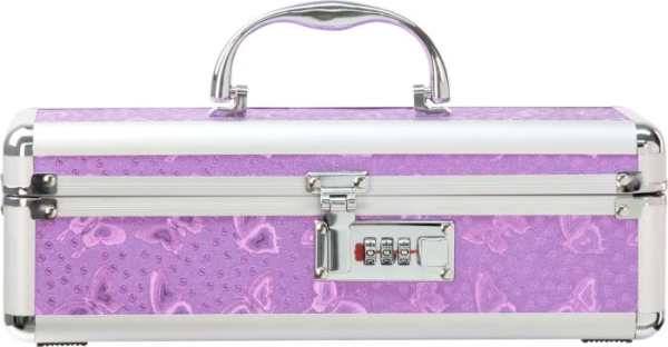 Кейс для зберігання секс-іграшок BMS Factory - The Toy Chest Lokable Vibrator Case Purple з кодовим