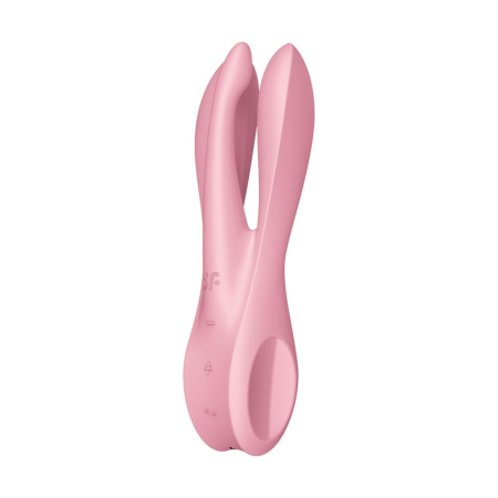 Клиторальный вибратор Satisfyer Threesome 1 Pink с тремя гибкими пальчиками || Кліторальний вібратор Satisfyer Threesome 1 Pink з трьома гнучкими пальчиками