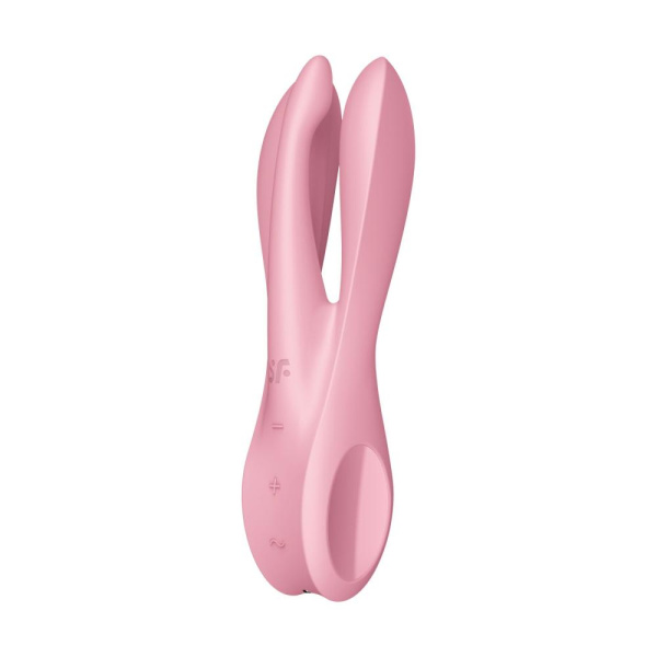 Клиторальный вибратор Satisfyer Threesome 1 Pink с тремя гибкими пальчиками