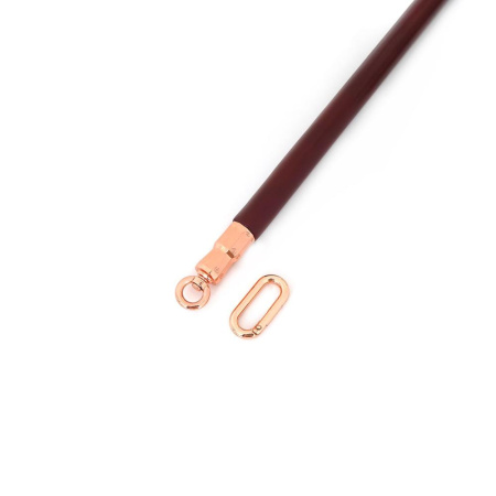 Фиксатор-распорка для ног или рук Liebe Seele Wine Red Spreader Bar, дерево + натуральная кожа || Фіксатор-розпірка для ніг або рук Liebe Seele Wine Red Spreader Bar, дерево + натуральна шкіра