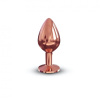 Металлическая анальная пробка с украшением в виде кристалла Dorcel - Diamond Plug Rose Gold M || Металева анальна пробка із прикрасою у вигляді кристалу Dorcel - Diamond Plug Rose Gold M