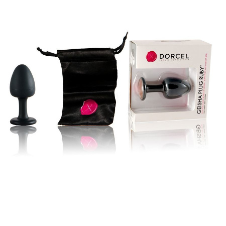 Анальная пробка Dorcel Geisha Plug Ruby L с шариком внутри, создает вибрации, макс. диаметр 4см || Анальна пробка Dorcel Geisha Plug Ruby L з кулькою всередині, створює вібрації, макс. діаметр 4 см