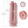 Двойной дилдо для секс-машин Hismith 8.5” Two Cocks One Hole Silicone Dildo || Подвійний дилдо для секс-машин Hismith 8.5″ Two Cocks One Hole Silicone Dildo