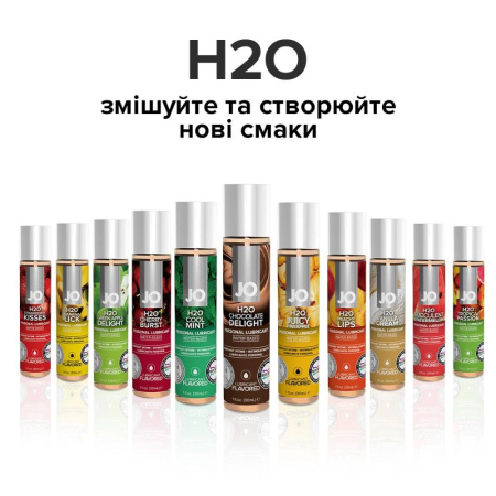 Смазка на водной основе JO H2O — Chocolate Delight (120 мл) без сахара, растительный глицерин || Змазка на водній основі JO H2O — Chocolate Delight (120 мл) без цукру, рослинний гліцерин