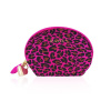 Мини-вибромассажер RIANNE S - Lovely Leopard Mini Wand Pink || Мінівібромасажер Rianne S: Lovely Leopard Pink, 10 режимів роботи, косметичка-чохол, мед.силікон
