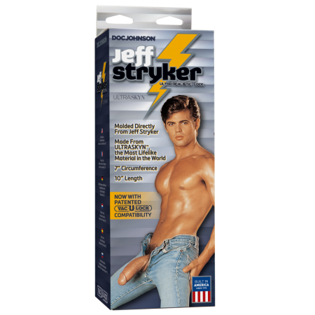 Фаллоимитатор Doc Johnson Jeff Stryker White - ULTRASKYN, диаметр 5,4см, Vac-U-Lock || Фалоімітатор Doc Johnson Jeff Stryker White - ULTRASKYN, діаметр 5,4 см, Vac-U-Lock