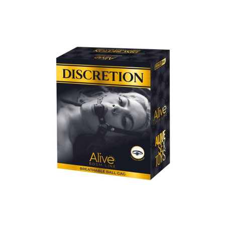 Воздухопроницаемый кляп Alive Discretion Black || Повітропроникний кляп Alive Discretion Black