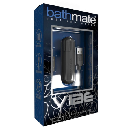 Вибропуля Bathmate Vibe Bullet Black, глубокая мощная вибрация || Вібропуля Bathmate Vibe Bullet Black, глибока потужна вібрація