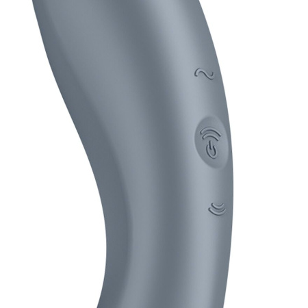 Вакуумный стимулятор с вибрацией Satisfyer Curvy Trinity 1 Bluegrey, игрушка 3в1 || Вакуумний стимулятор з вібрацією Satisfyer Curvy Trinity 1 Bluegrey, іграшка 3в1
