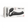 Безремневой страпон с вибрацией Strap-On-Me Vibrating Black M, диаметр 3,3см, пульт ДУ, регулируемый || Безремінний страпон з вібрацією Strap-On-Me Vibrating Black M, діаметр 3,3 см, пульт ДК, регульовани