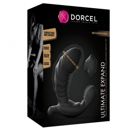 Универсальный вибратор с надувающимся стволом Dorcel ULTIMATE EXPAND || Універсальний вібратор зі стволом, що надувається Dorcel ULTIMATE EXPAND