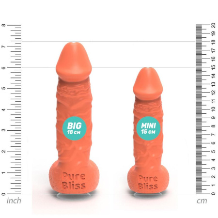 Крафтовое мыло-член с присоской Pure Bliss MINI Coral, натуральное || Крафтове мило-член із присоскою Pure Bliss MINI Coral, натуральне