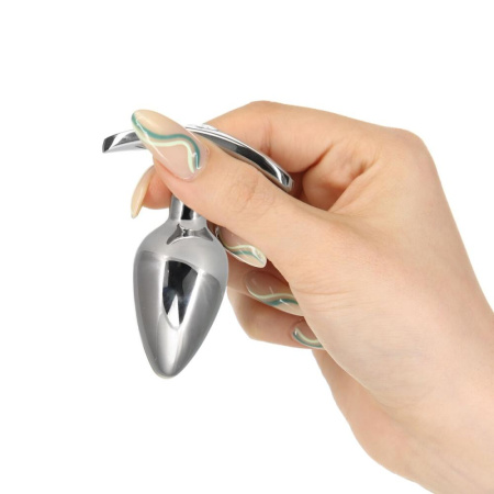 Анальная пробка Pillow Talk Sneaky Luxurious Stainless Steel Anal Plug с кристаллом Swarovski || Анальна пробка Pillow Talk Sneaky Luxurious Stainless Steel Anal Plug із кристалом Swarovski