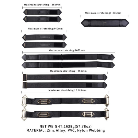 Фиксаторы рук и ног для кровати LOCKINK BDSM Adjustable Bed Restraint Kit || Фіксатори рук і ніг для ліжка LOCKINK BDSM Adjustable Bed Restraint Kit