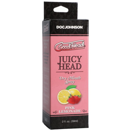 Увлажняющий оральный спрей Doc Johnson GoodHead – Juicy Head Dry Mouth Spray – Pink Lemonade 59мл || Зволожувальний спрей оральний Doc Johnson GoodHead – Juicy Head Dry Mouth Spray – Pink Lemonade 59мл