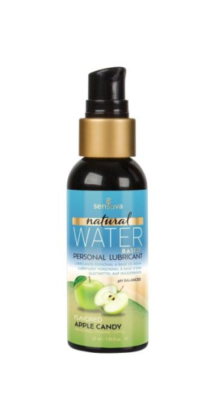 Смазка на водной основе Sensuva Natural Water-Based Apple Candy (57мл) без глицерина и парабенов