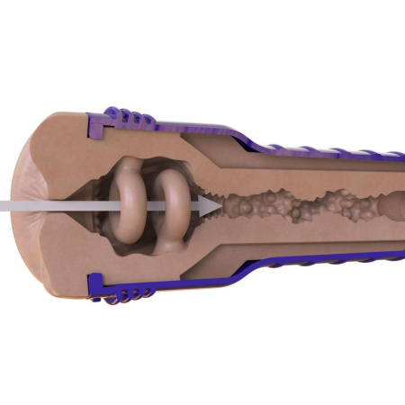 Мастурбатор-попка Fleshlight Boost Blast Female Light Medium Flesh, плавающие кольца Turbo Tech || Мастурбатор-попка Fleshlight Boost Blast Female Light Medium Flesh, плаваючі кільця Turbo Tech