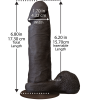 Фаллоимитатор Doc Johnson The Realistic Cock 6 inch Black - ULTRASKYN, Vac-U-Lock, диаметр 4,3см || Фалоімітатор Doc Johnson The Realistic Cock 6 inch Black - ULTRASKYN, Vac-U-Lock, діаметр 4,3 см