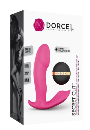 Вибратор Dorcel Secret Clit с подогревом и пультом ДУ, можно под одежду, голосовое управление || Вібратор Dorcel Secret Clit з підігрівом і пультом ДК, можна під одяг, голосове керування