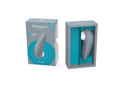 Вакуумный клиторальный стимулятор Womanizer Starlet 3 GREY || Вакуумний кліторальний стимулятор Womanizer Starlet 3 GREY