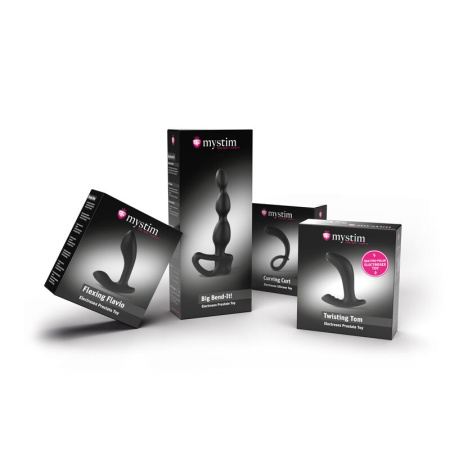 Массажер простаты Mystim Twisting Tom с моделированием формы для электростимулятора, диаметр 3,7см || Масажер простати Mystim Twisting Tom з моделюванням форми для електростимулятора, діаметр 3,7 см
