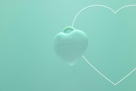 Мини-вибратор «Сердечко» FairyGasm PleasureStone green, 9 режимов, на шнурке || Мінівібратор «Сердечко» FairyGasm PleasureStone green, 9 режимів, на шнурку