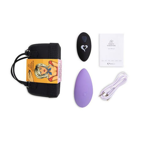Вибратор в трусики FeelzToys Panty Vibrator Purple с пультом ДУ, 6 режимов работы, сумочка-чехол || Вібратор в трусики FeelzToys Panty Vibrator Purple з пультом ДК, 6 режимів роботи, сумочка-чохол