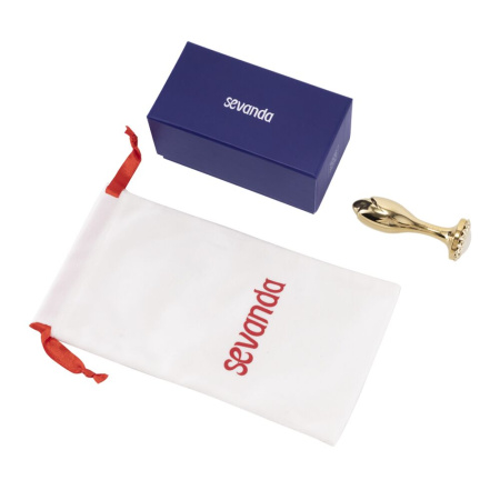 Анальная пробка LOCKINK SEVANDA Pearl Rose-shape Anal Plug || Анальна пробка LOCKINK SEVANDA Pearl Rose-shape Anal Plug