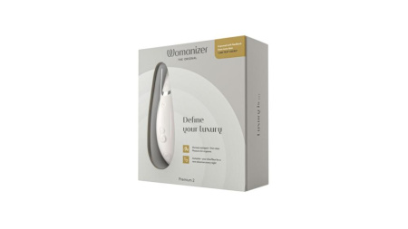 Вакуумный клиторальный стимулятор Womanizer Premium 2 - Grey, функции Autopilot и Smart Silence || Вакуумний кліторальний стимулятор Womanizer Premium 2 - Grey, функції Autopilot та Smart Silence