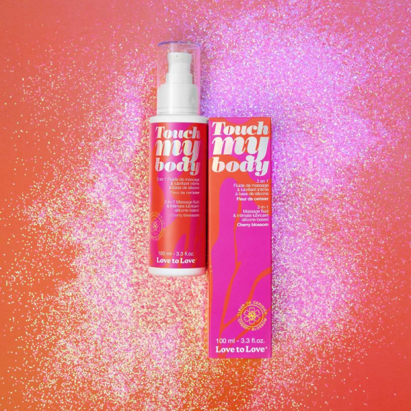 Массажный гель и смазка 2-в-1 Love To Love TOUCH MY BODY Cherry Blossom (100 мл) увлажняющий