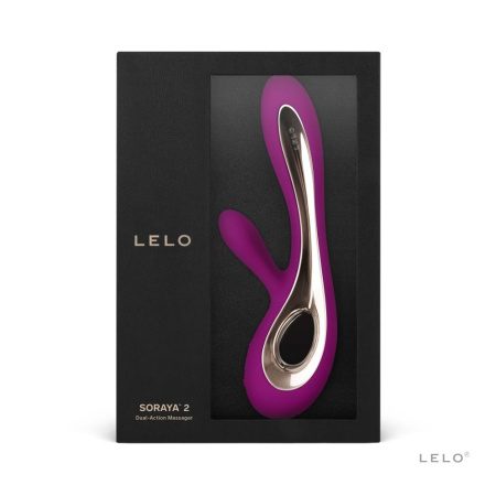 Вибратор-кролик LELO Soraya 2 Deep Rose, 12 режимов вибрации, до 4 часов работы || Вібратор-кролик LELO Soraya 2 Deep Rose, 12 режимів вібрації, до 4 годин роботи