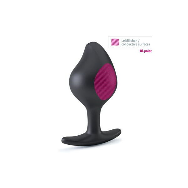 Силиконовая анальная пробка Mystim Rocking Force L для электростимулятора, диаметр 4,7см